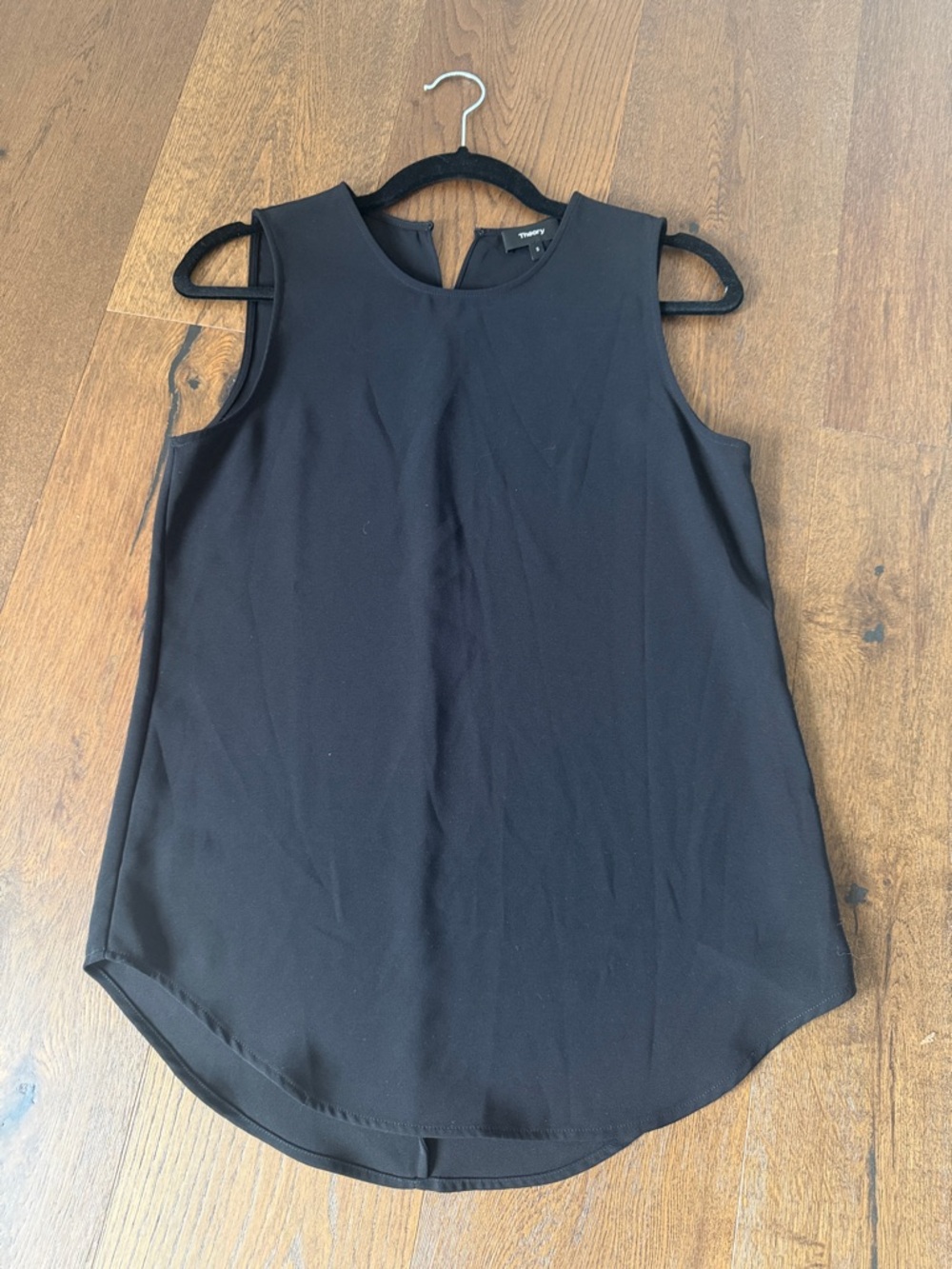 Theory Black Sleeveless Shell Top